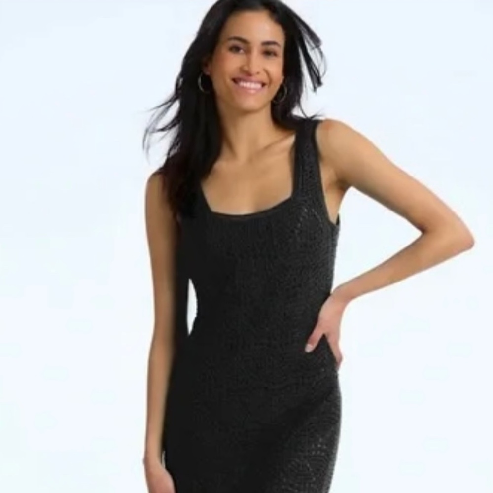 525 America Crochet Lined Dress NWT Medium - Picture 3 of 5